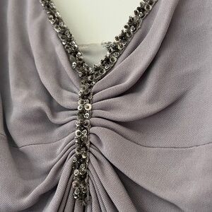 Elegant Gray Maxi Dress